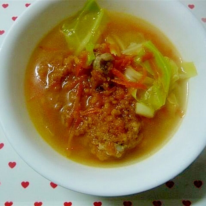 フライドチキン（惣菜）を使ったあっさりスープ